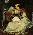 Famous Lady Paintings - Lady with a Fan